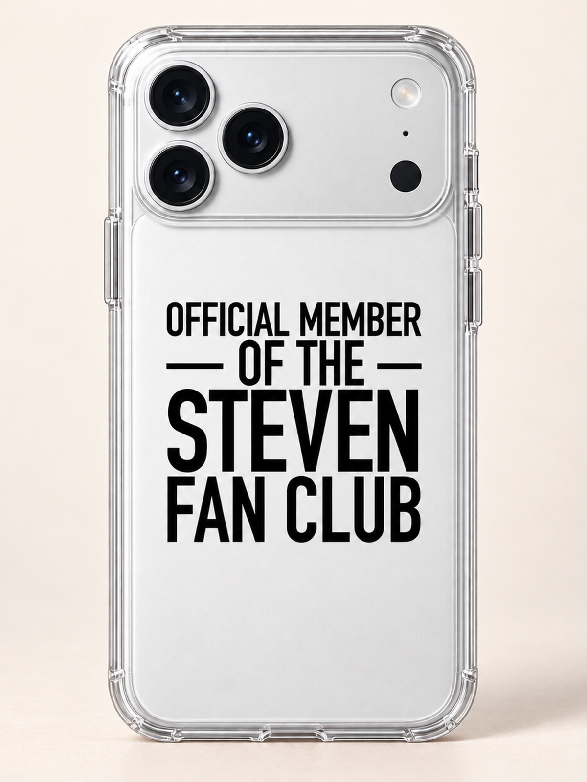 OFFICIAL MEMBER OF THE STEVEN FAN CLUB phone-case iphone-17-pro mockup