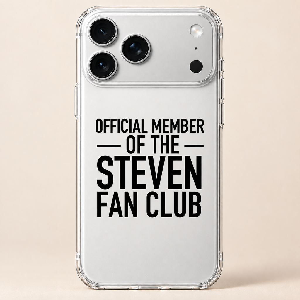 OFFICIAL MEMBER OF THE STEVEN FAN CLUB phone-case iphone-17-pro-max mockup