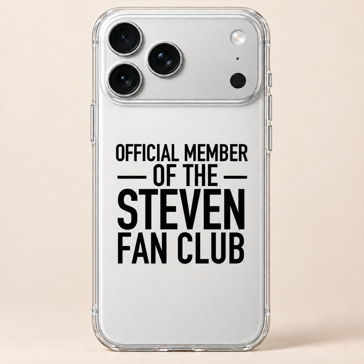 OFFICIAL MEMBER OF THE STEVEN FAN CLUB phone-case iphone-17-pro-max mockup