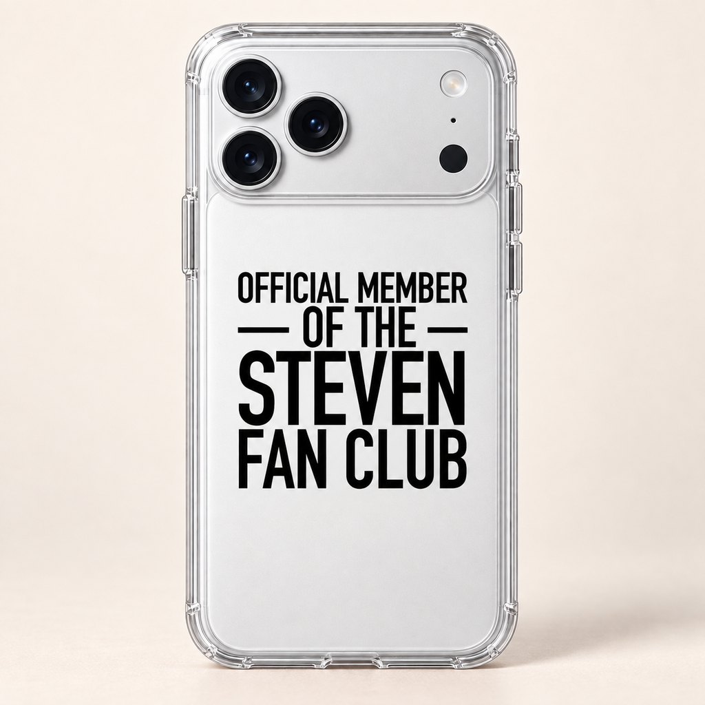 OFFICIAL MEMBER OF THE STEVEN FAN CLUB phone-case iphone-17-pro mockup