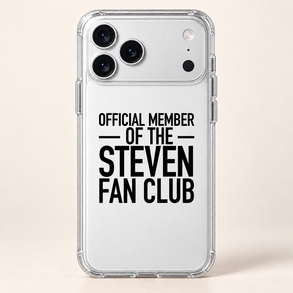 OFFICIAL MEMBER OF THE STEVEN FAN CLUB phone-case iphone-17-pro mockup