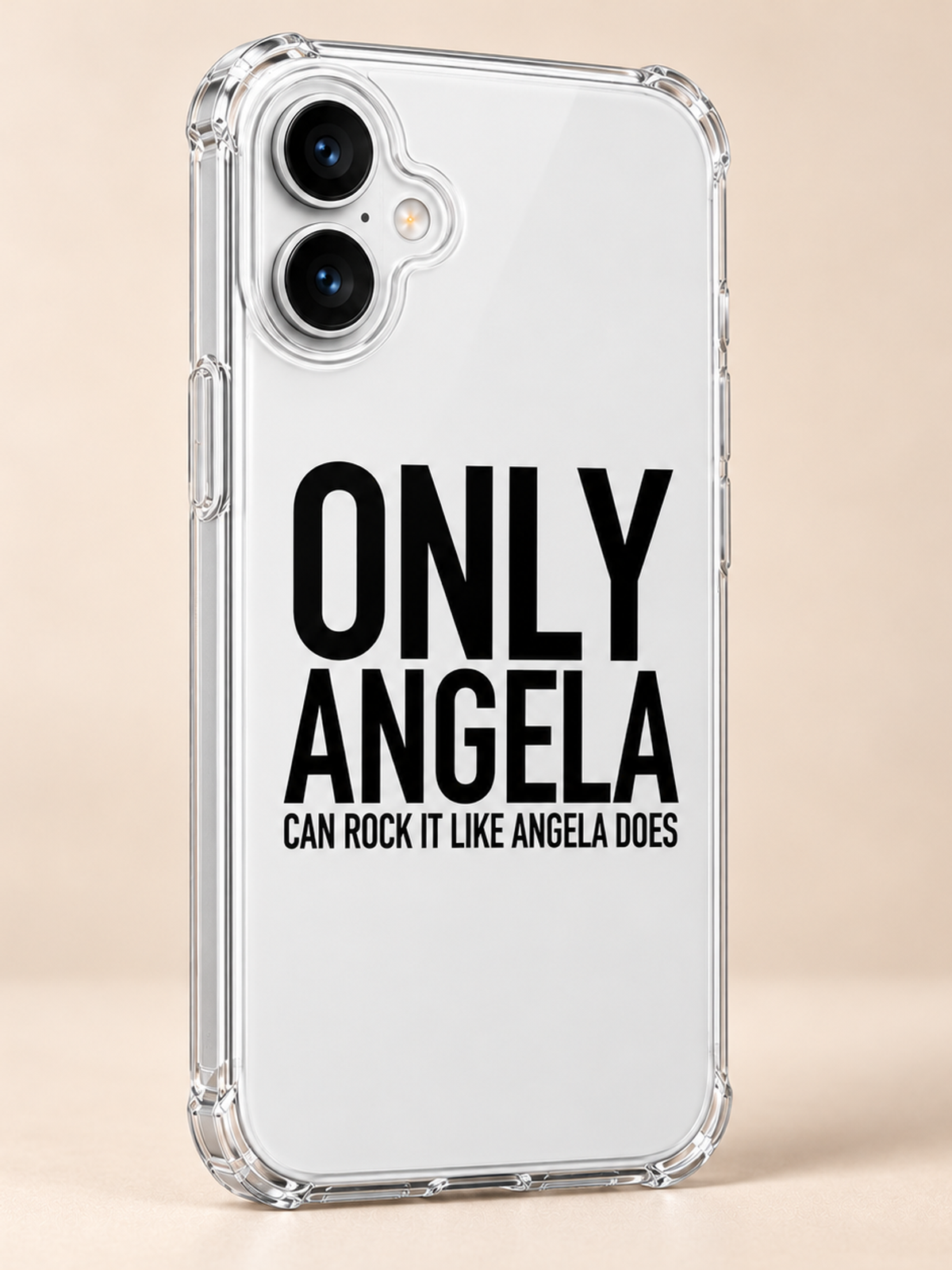 ONLY ANGELA CAN ROCK IT LIKE ANGELA DOES phone-case iphone-16-plus mockup