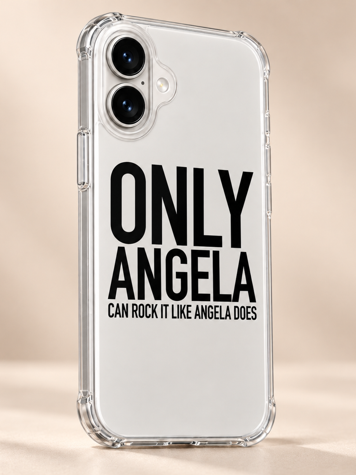 ONLY ANGELA CAN ROCK IT LIKE ANGELA DOES phone-case iphone-17 mockup