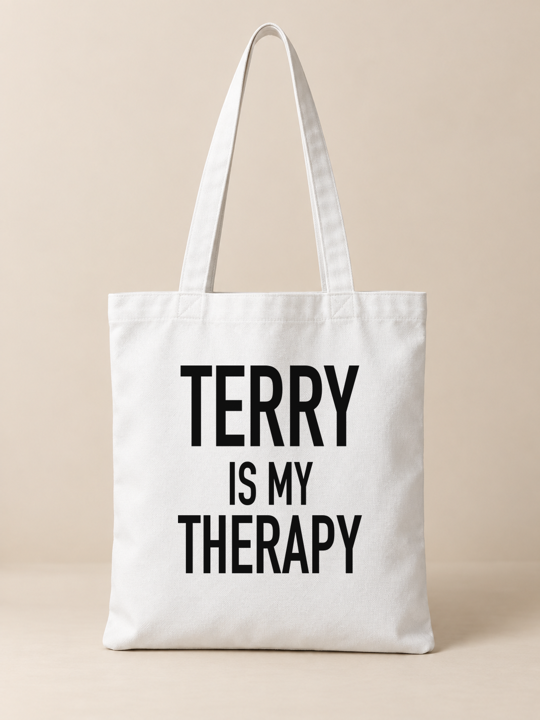 TERRY IS MY THERAPY tote white-02 mockup