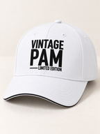 VINTAGE PAM LIMITED EDITION cap white mockup