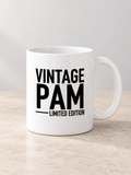 VINTAGE PAM LIMITED EDITION mug white mockup