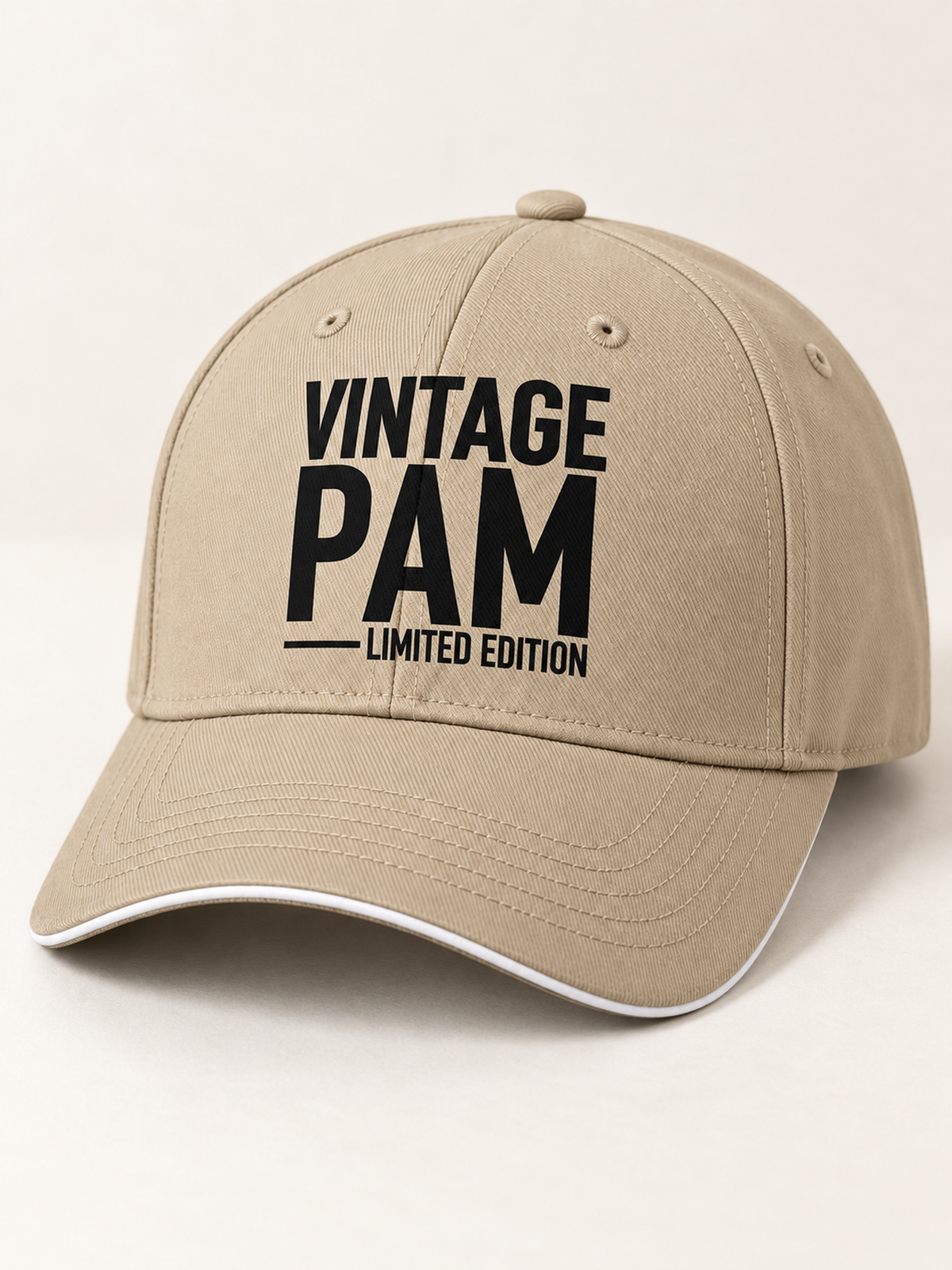 VINTAGE PAM LIMITED EDITION cap khaki mockup