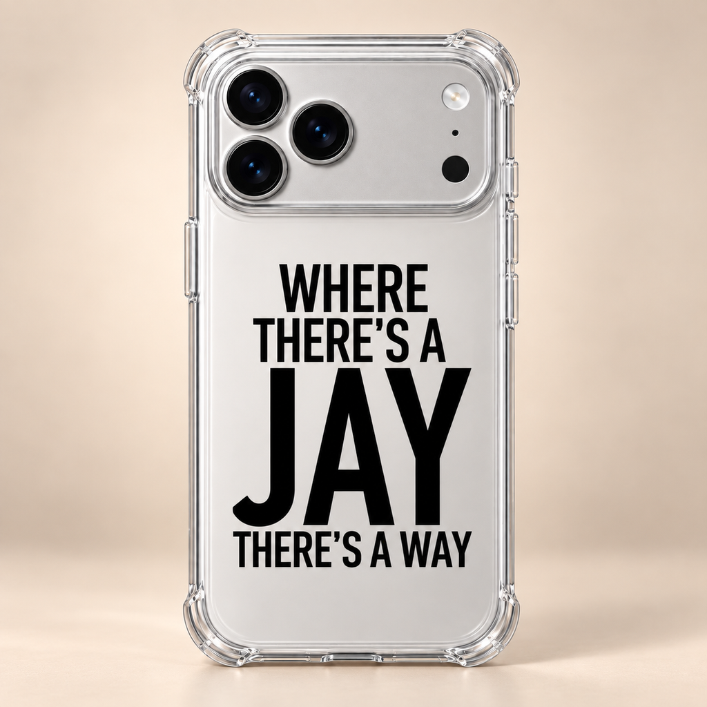 WHERE THERE'S A JAY THERE'S A WAY phone-case iphone-17-pro mockup
