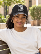 WITH LISA EVERY MOMENT IS MAGICAL. cap model-black mockup